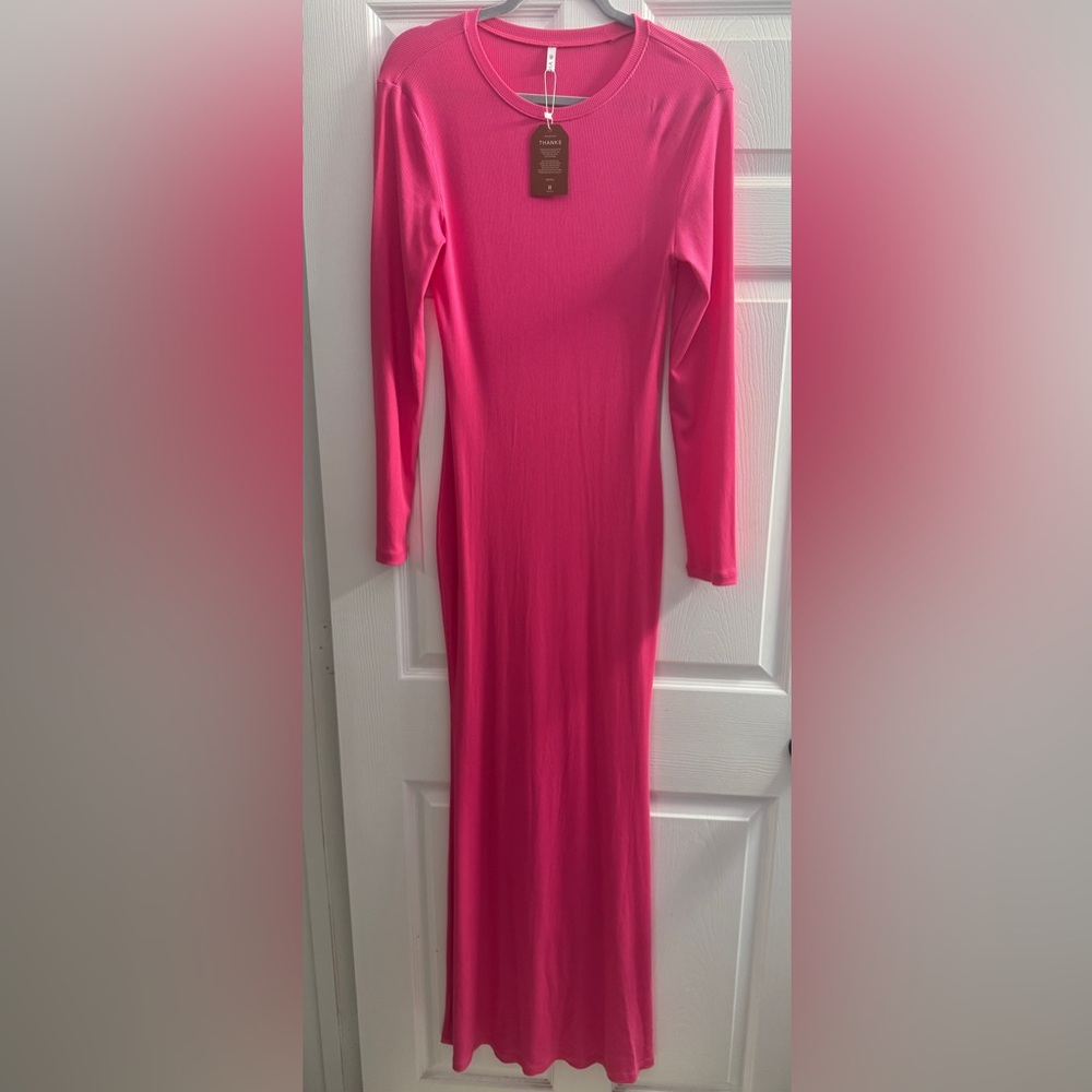 ReoRia Vibrant Pink Long Sleeve Dress size XL